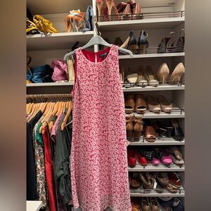 Lauren Ralph Lauren Pink and White Patterned Dress